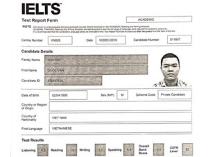 Chứng chỉ tiếng anh IELTS