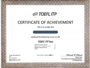 Chứng Chỉ Tiếng Anh TOEFL