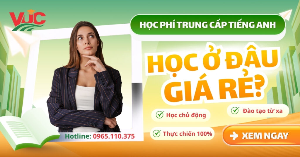Học phí Trung cấp tiếng Anh