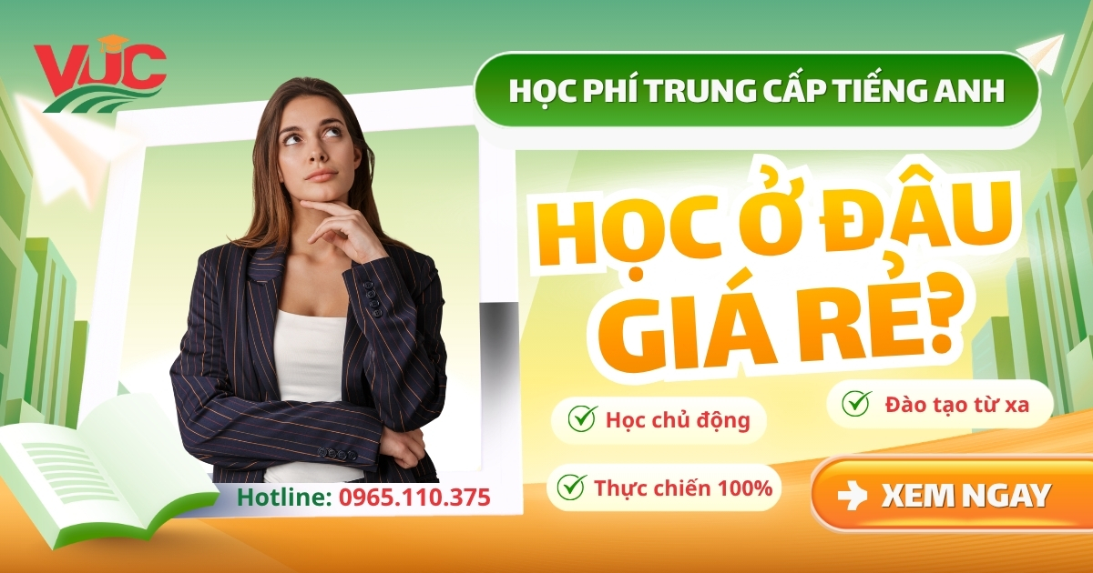 Học phí Trung cấp tiếng Anh